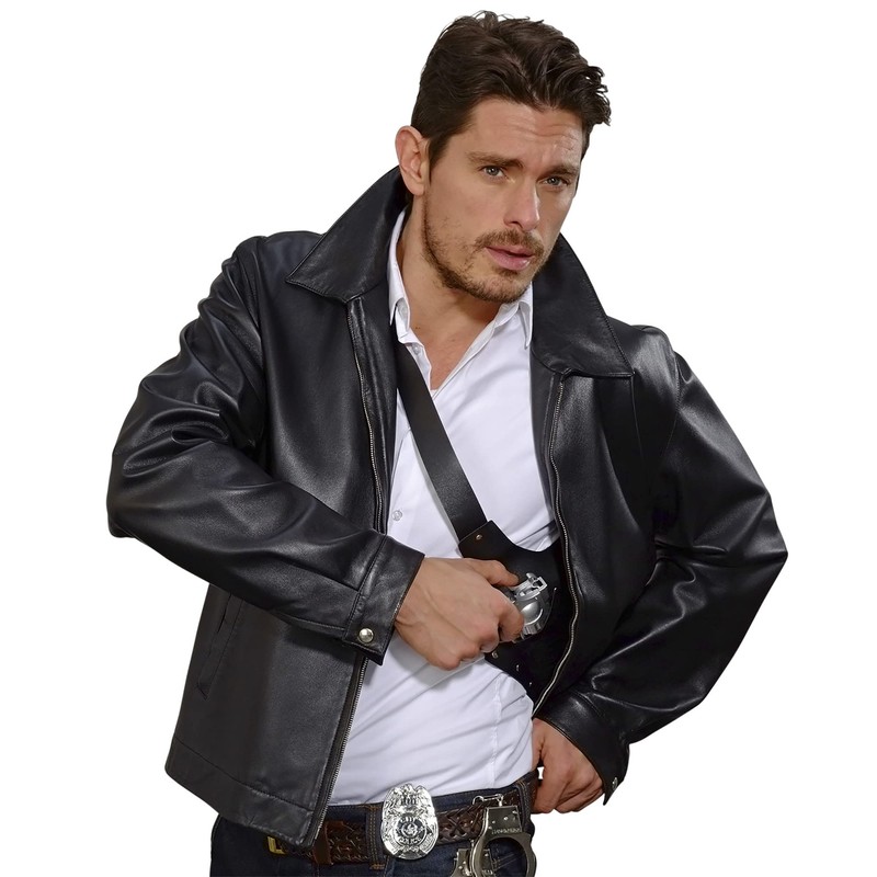 Silver Police Badge Badge Accessory for Cops & Robbers Fancy