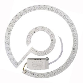 Hyoquilex - Kit de luz LED de 36 W para montaje empotrado cerca del techo, kit de luz de repuesto para panel del motor, 3CCT 3000K4500K6000K (36W)    