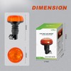 Agrieyes Pole Mount Beacon Light 3.6 Inch, 38LED Flashing Lights