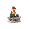 Enesco Peanuts by Jim Shore Franklin Train Car Figurine, 4.75