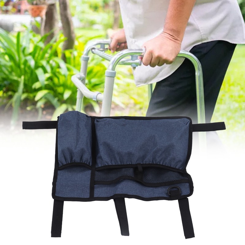 Multi Pocket Oxford Cloth Walker Storage Bag Wheelchair Side Hanging