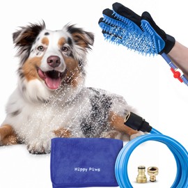 Pet Bathing Tool – Dog Bath Glove Sprayer & Scrubber in One with Adjustable Water Pressure – Dog Shower Attachment – Easy Grooming for Large & Small Dogs-HUGE PRICE DROP – while supplies last!
