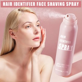 DAMUSI Hair Identifier Spray for Face Dermaplaning,Professional Hair Identifier Spray for Face Shaving,Moisturizing Dermaplaning Spray for All Skin,Face Hair Identifier Spray with 4 Razors