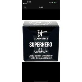 IT Cosmetics Superhero Sidekick Dual Barrel Makeup Pencil Sharpener NEW