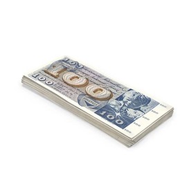 Scratch Cash 100 x 100 Swiss Francs Fifth Series Money for Playing (Real Size)