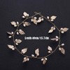 Prosy Bridal Wedding Leaf Hair Vines Gold Bridal Headband Pearls