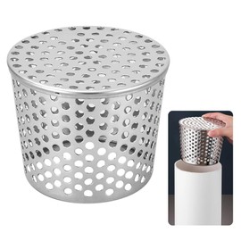 Stainless Steel Gutter Guards, HISAMGO Applies to 83-100mm Metal Downpipe Leaf Guard Gutter Downspout Guard, Keeps Gutter downpipes Clear of blockages from Leaves, Moss, muck, mud and Other Debris