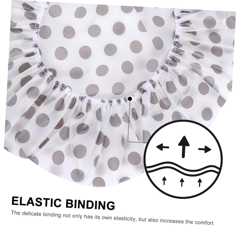 Baluue 6 Pack Women's Waterproof Spa Shower Cap Elastic Headband