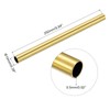 sourcing map Brass Tube, 10mm OD 0.5mm Wall Thickness 250mm