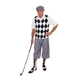 Grey Silk Touch Knickers, Cap with Black/White/Grey Overstitch Sweater (342XL)