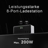 ISDT MASS2 200 W USB C Charger, 8-Port Fast Charger,