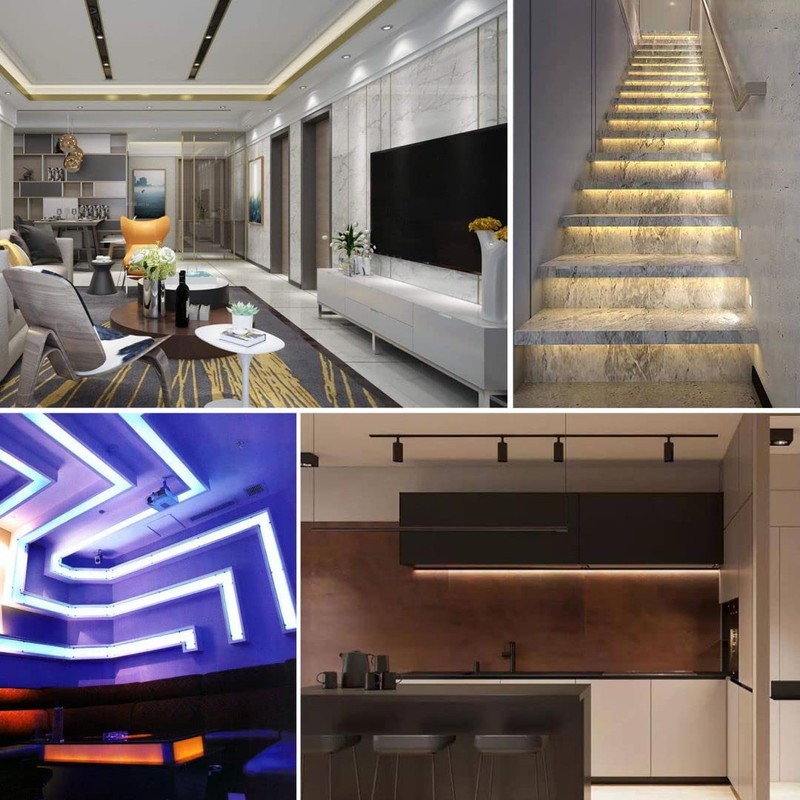 【RYE】COB LED Light Strip, Flexible, High-Density, 5mm Width, Hidden LED