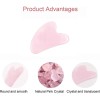 - Gua Sha De Piedra De Cuarzo Rosa 100% Auténtica