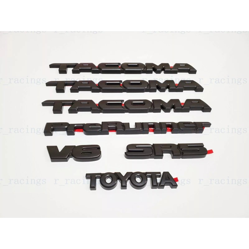 SPEED 7PCS Kit Overlay Blackout Fit For Tacoma Prerunner V6