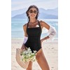 AI'MAGE Womens One Piece Swimsuits Tummy Control Ruched Slimming Bathing