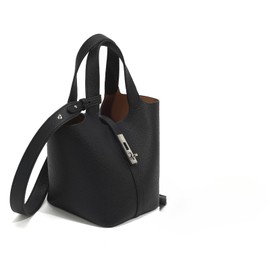 LANGING Women's Handbag, Tote Bag, Large Capacity, Commuting Bag, Shoulder Bag, Eco Leather, Synthetic Leather, Business, Simple, Pure Color, Ultra Lightweight, Small, Soft, Inner Pocket, Divided,