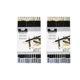 Royal & Langnickel Essentials Sketching Pencil Set, 12-Piece (2)