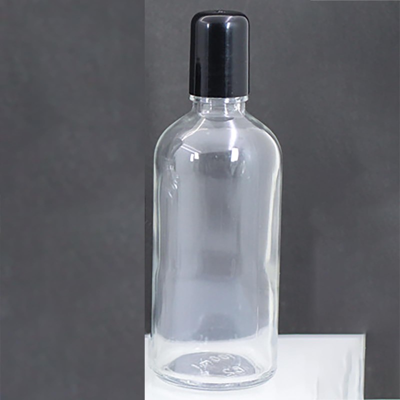 LJJCSFF 100ml Big Roller Ball Bottle Clear Glass Roller Bottles