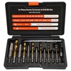 UYECOVE 14PCS Spiral Screw Extractor Set with Tungsten Carbide Tip