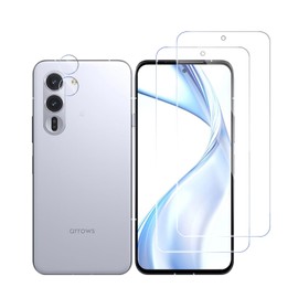 arrows Alpha F-51F Compatible Glass Film (2 Sheets) + Camera Film (1 Sheet), Fingerprint Certified Compatible, Japanese Asahi Glass Material, 9H Hardness, Shockproof, Scratch-Proof, Shatterproof
