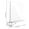 Clear Acrylic Shelf Dividers for Closet Organization Transparent Closet Shelf