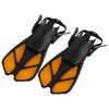 2pcs Adjustable Snorkel Fins Soft TPR Open Heel Long Diving