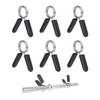 6 Dumbbell Locking Clips,Quick Release Spring Clips with Comfort Grip