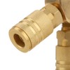 Quick coupling Air Gas Pneumatic T Shape Three Way Tee