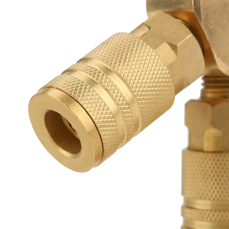 Quick coupling Air Gas Pneumatic T Shape Three Way Tee