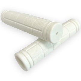 VIAUMBR Bicycle Grips Handlebar Grips Ergonomic Soft Rubber Non-Slip Road Bike Scooter MTB BMX Mountain Bike Trekking Bike eBike 120 mm White