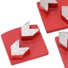 3Pcs Diamond Grinding Shoes Dovetail Concrete Aggreesive Cutting 2 Arrow