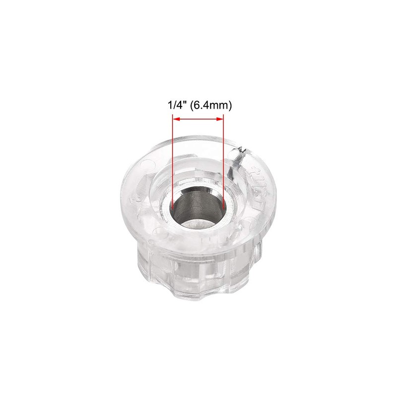 uxcell 2pcs 6.4mm Shaft Hole Potentiometer Volume Control Rotary Knobs