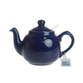 LONDON POTTERY Farmhouse Teapot for 2 Cups, Cobalt Blue