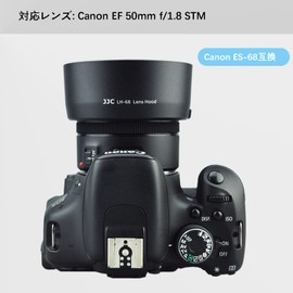 JJC Reversible Lens Hood for Canon EF 50mm F1.8 STM Lens ES-68 Compatible with EOS 6D Mark II / 5D Mark IV III II / 5DS / 5DS R Cameras