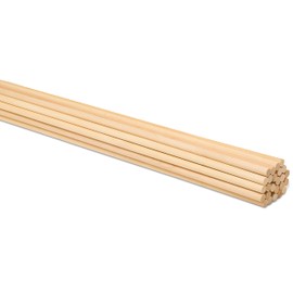 Dowel Rods Wood Sticks Wooden Dowel Rods 3/8 x 36 Inch Unfinished Hardwood Sticks for Crafts and DIYers 25 Pieces by Woodpeckers