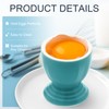 vibedor 2 Pcs Colorful Ceramic Egg Cups Caribbean