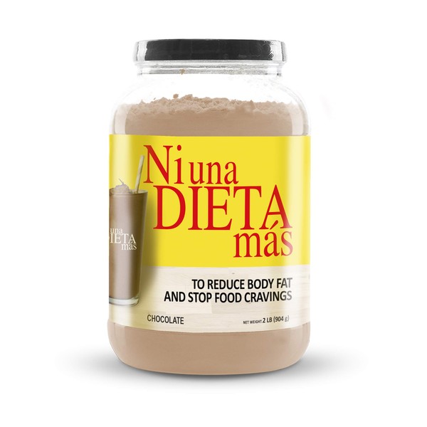 NI UNA DIETA MAS Reduce Abdominal Fat with a Protein to Stop Food Cravings (for Kids and Adults) (Chocolate Flavor)