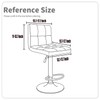 Waterproof Bar Stool Chair Covers, PU Leather Barstools Chair Covers,