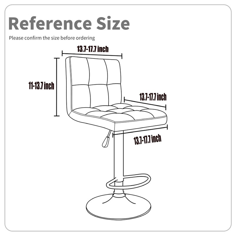 Waterproof Bar Stool Chair Covers, PU Leather Barstools Chair Covers,