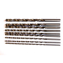 JVJ 9-Piece HSS Cobalt Drill Bit for Drilling 200 mm Length 4-10 mm