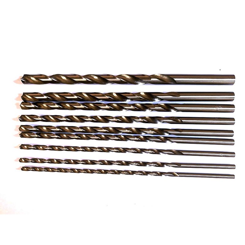 JVJ 9-Piece HSS Cobalt Drill Bit for Drilling 200 mm