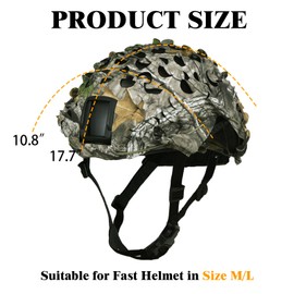 LOOGU Tactical Helmet Cover, Breathable Mesh Camo Camouflage Helmet Cover Great for Tactical Military Gear Combat Fast Helmet (Helmet Not Included)