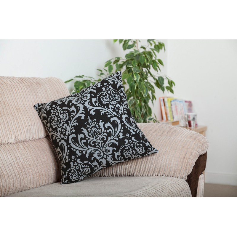 TreeWool (2 Pack Damask Accent Cushion Covers in Cotton Canvas