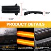 NJSBYL Amber LED Side Mirror Turn Signal Light Kits for