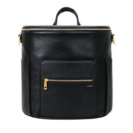 FAWN DESIGN Diaper Bag Bundle - Vegan Leather Diaper Bag/Backpack (Includes Changing Mat, Bottle Holder, and Pacifier Case)