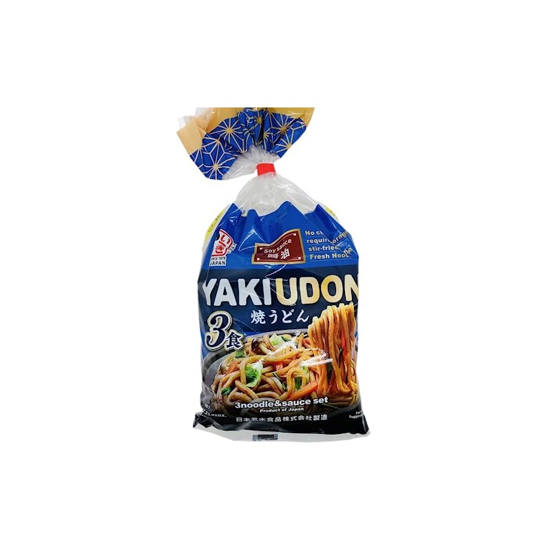 Itsuki Foods Yakiudon 3 servings with Soy Sauce 23.92 Oz