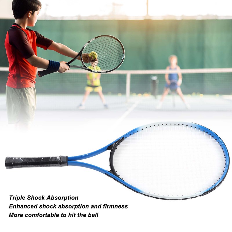 Kids Tennis Racket Shock Absorbing Aluminum Alloy Frame Training Tennis