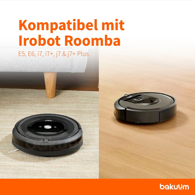 BAKUUM x2 Main Rollers Central Brush for iRobot Roomba Series