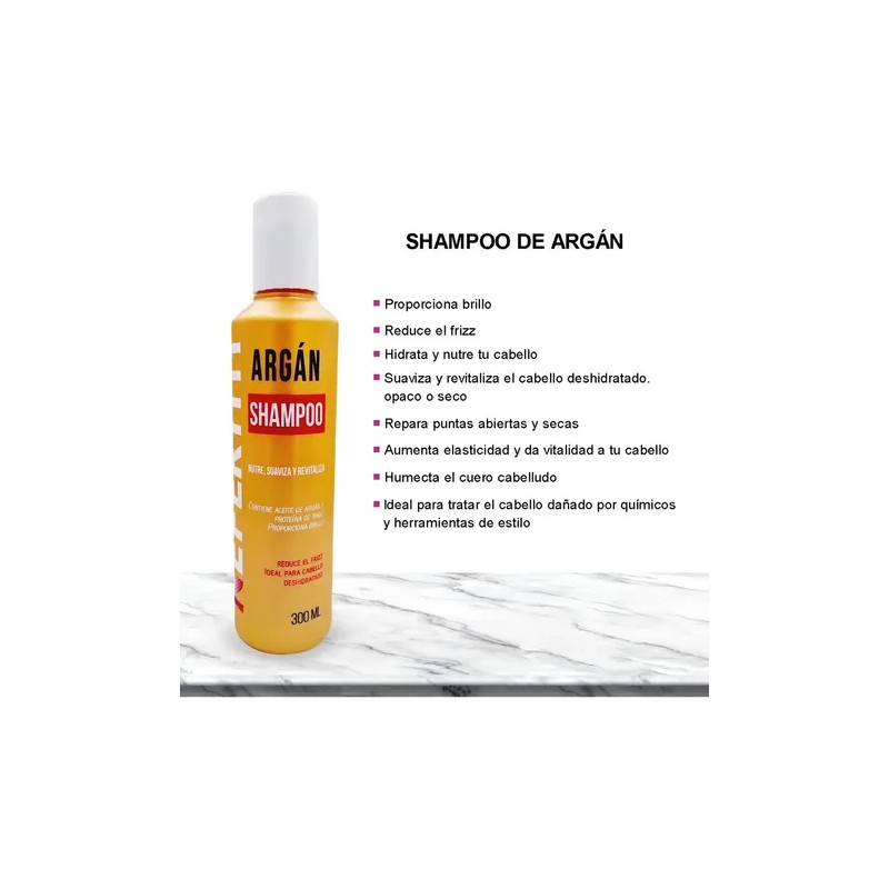 Shampoo De Argan Hidratante Para Cabello Nefertiti 300ml