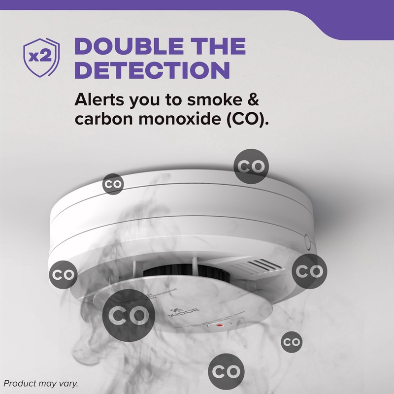 Kidde Smoke & Carbon Monoxide Detector, AA Battery Powered, LED